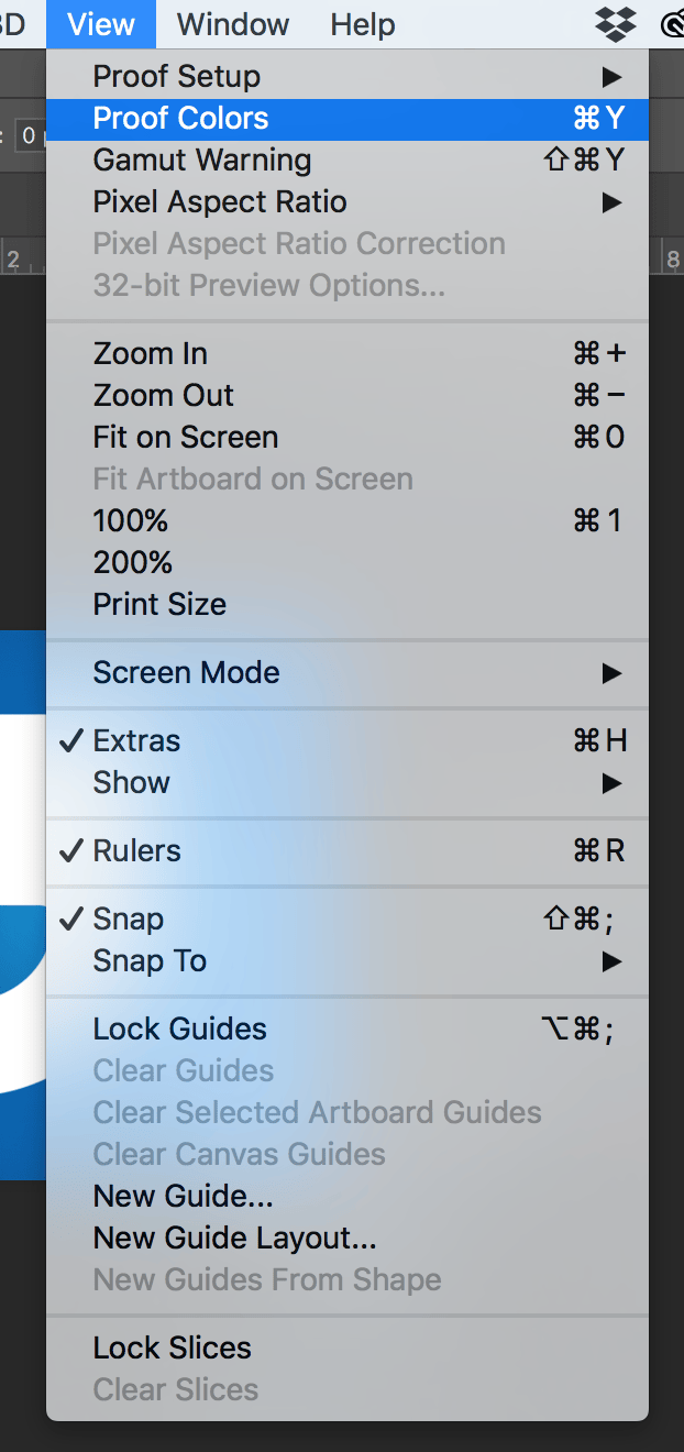 Photoshop soft proof of a photo before printing