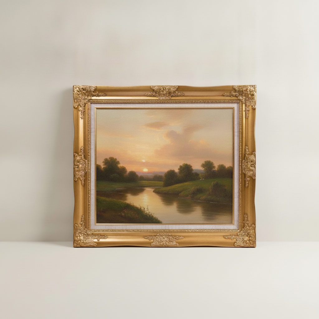 Royal ornate gold framed print at KT Colour Singapore