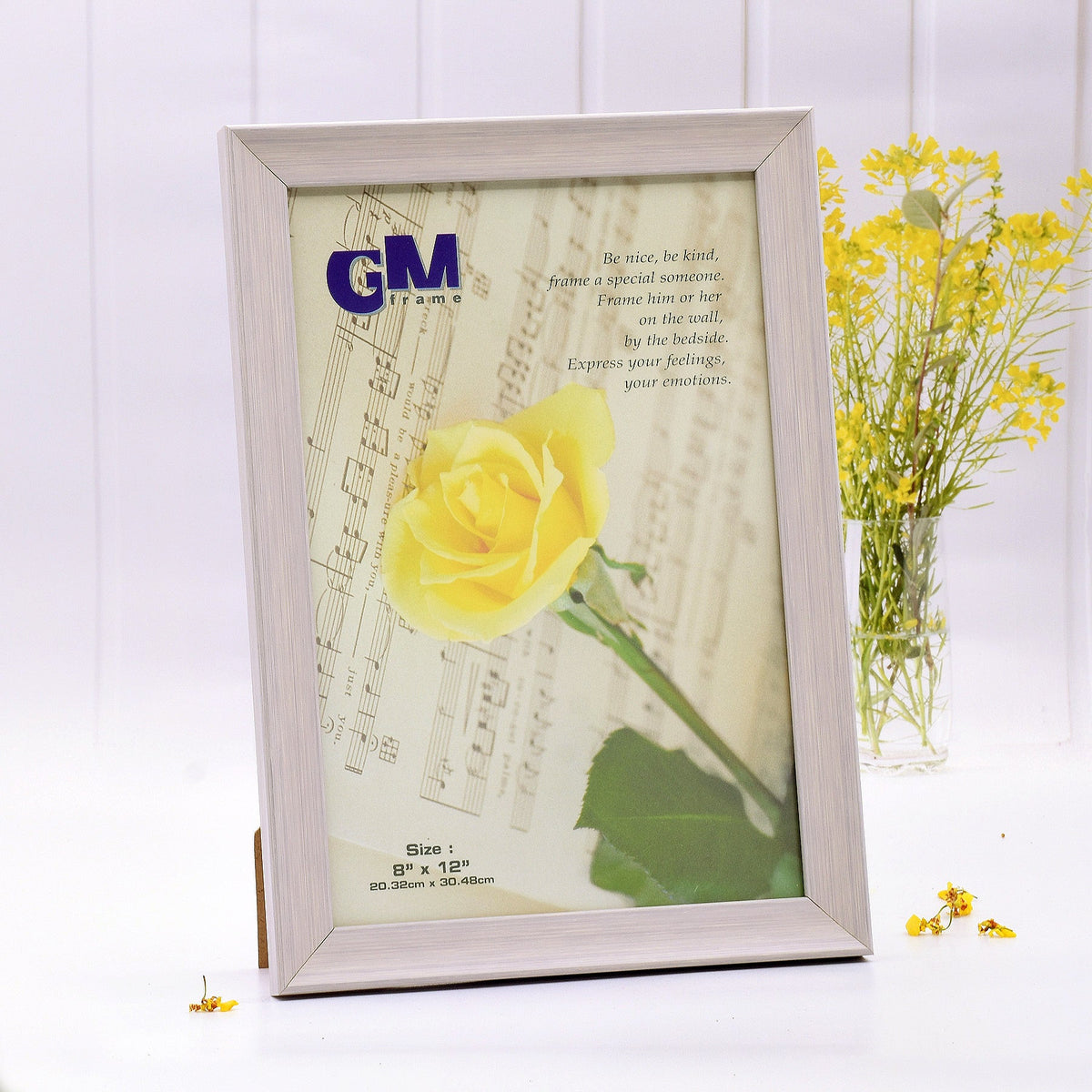 Light Pink Wooden Framed Print