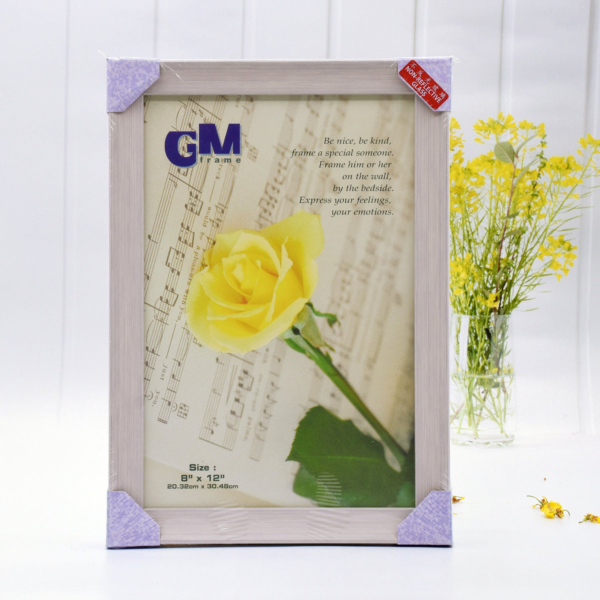 Light Pink Wooden Framed Print