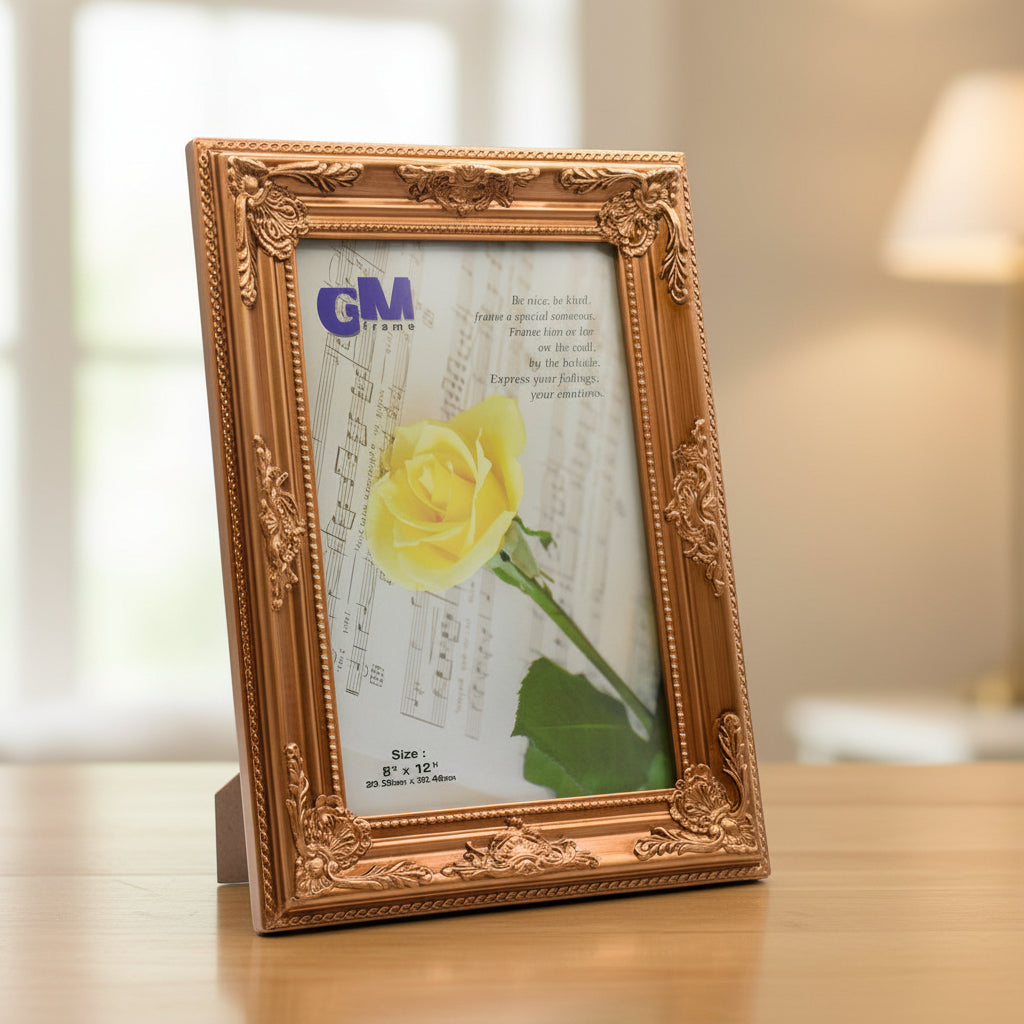 Royal Gold Wooden Framed Print