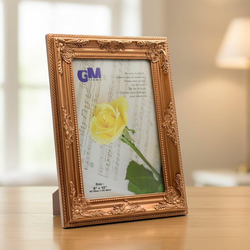Royal Gold Wooden Framed Print