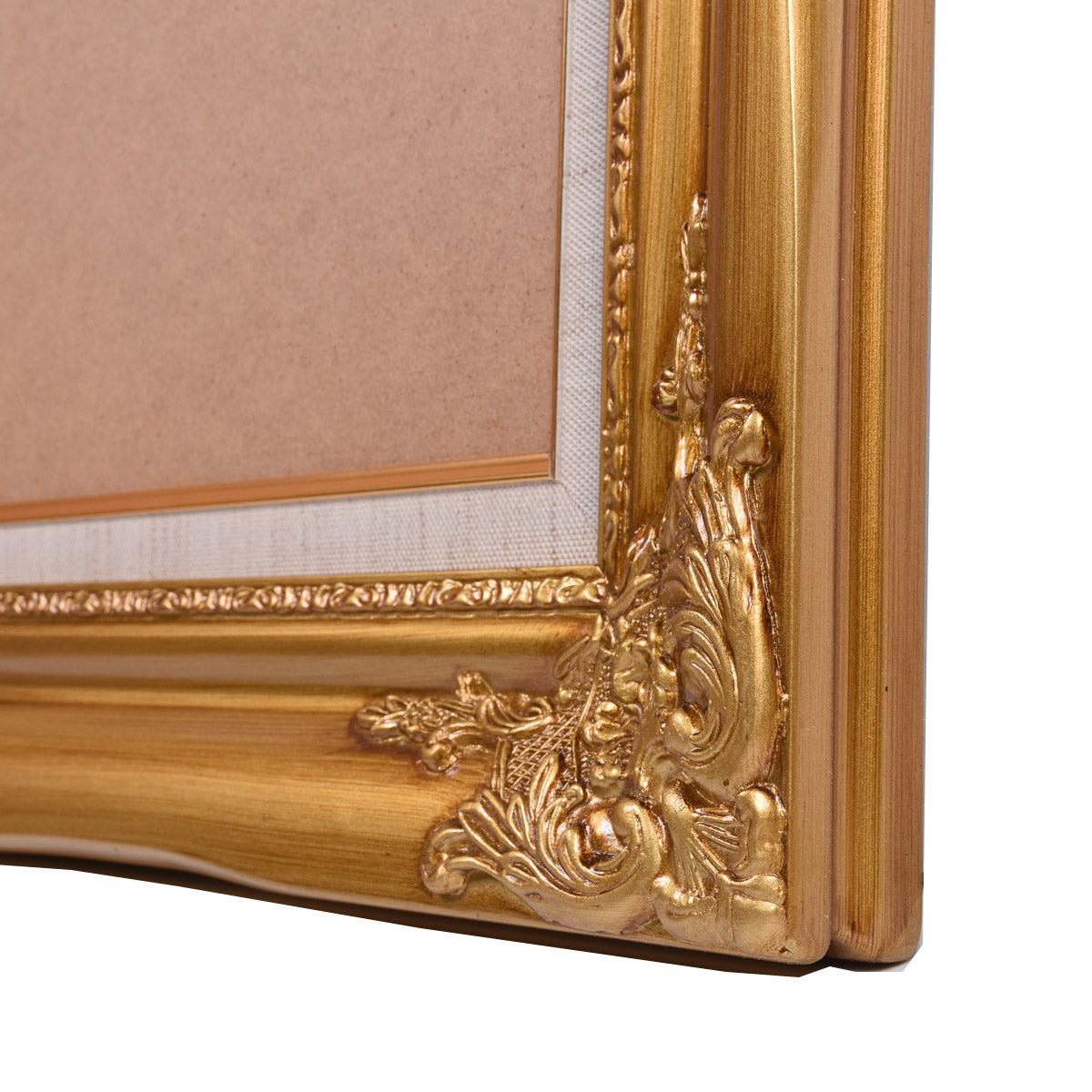 Royal Gold with Border Wooden Framed Print