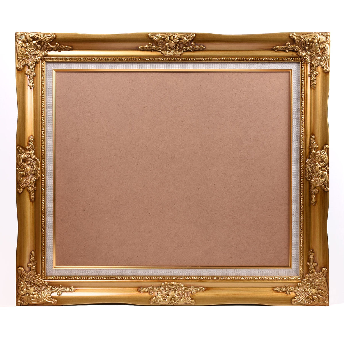 Royal Gold with Border Wooden Framed Print