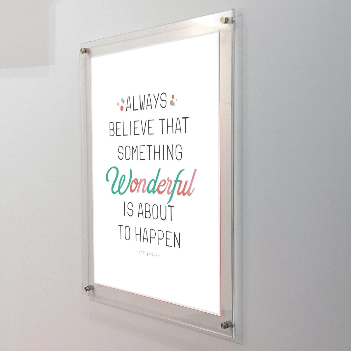 Acrylic Straight Edge Framed Print