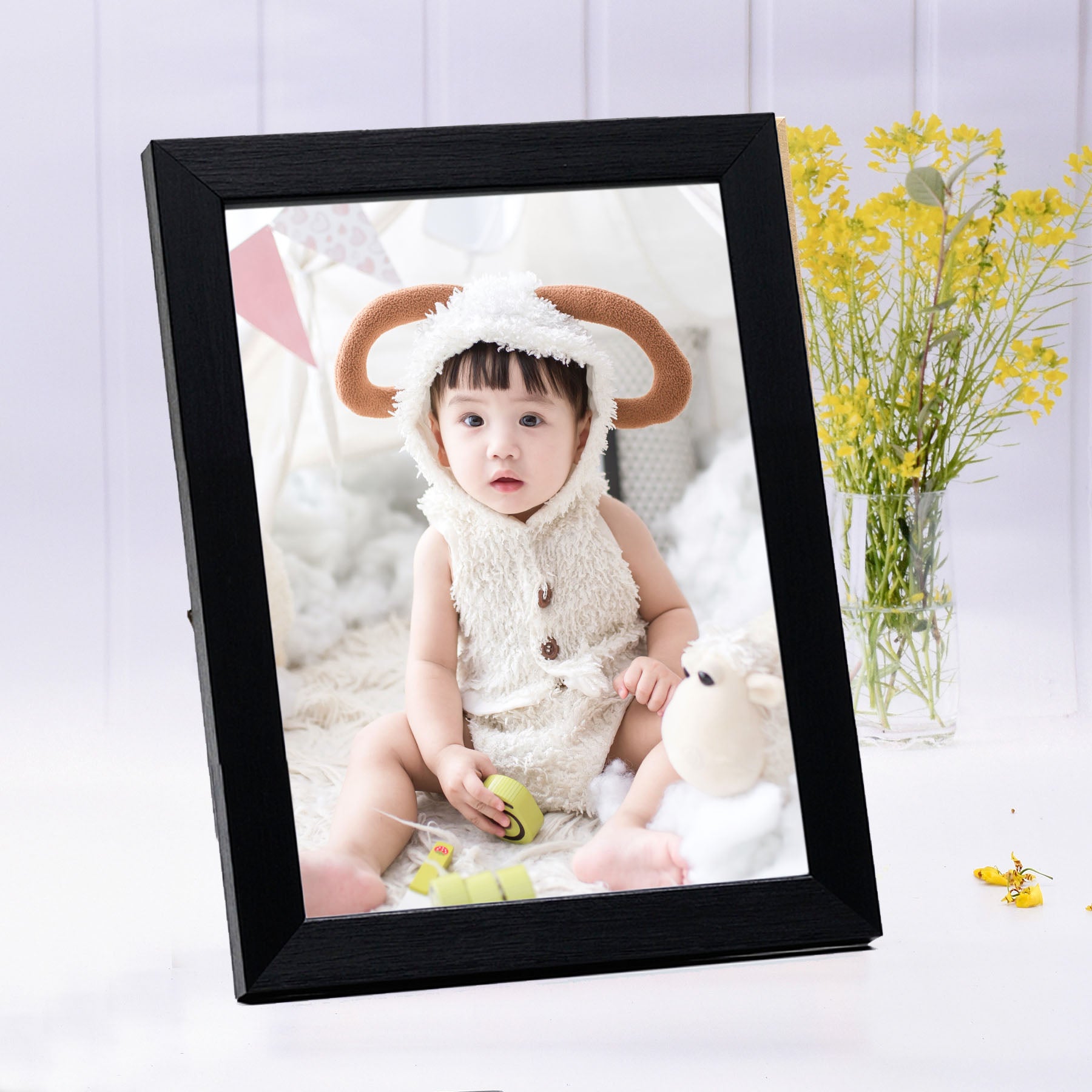Black Wooden Framed Print