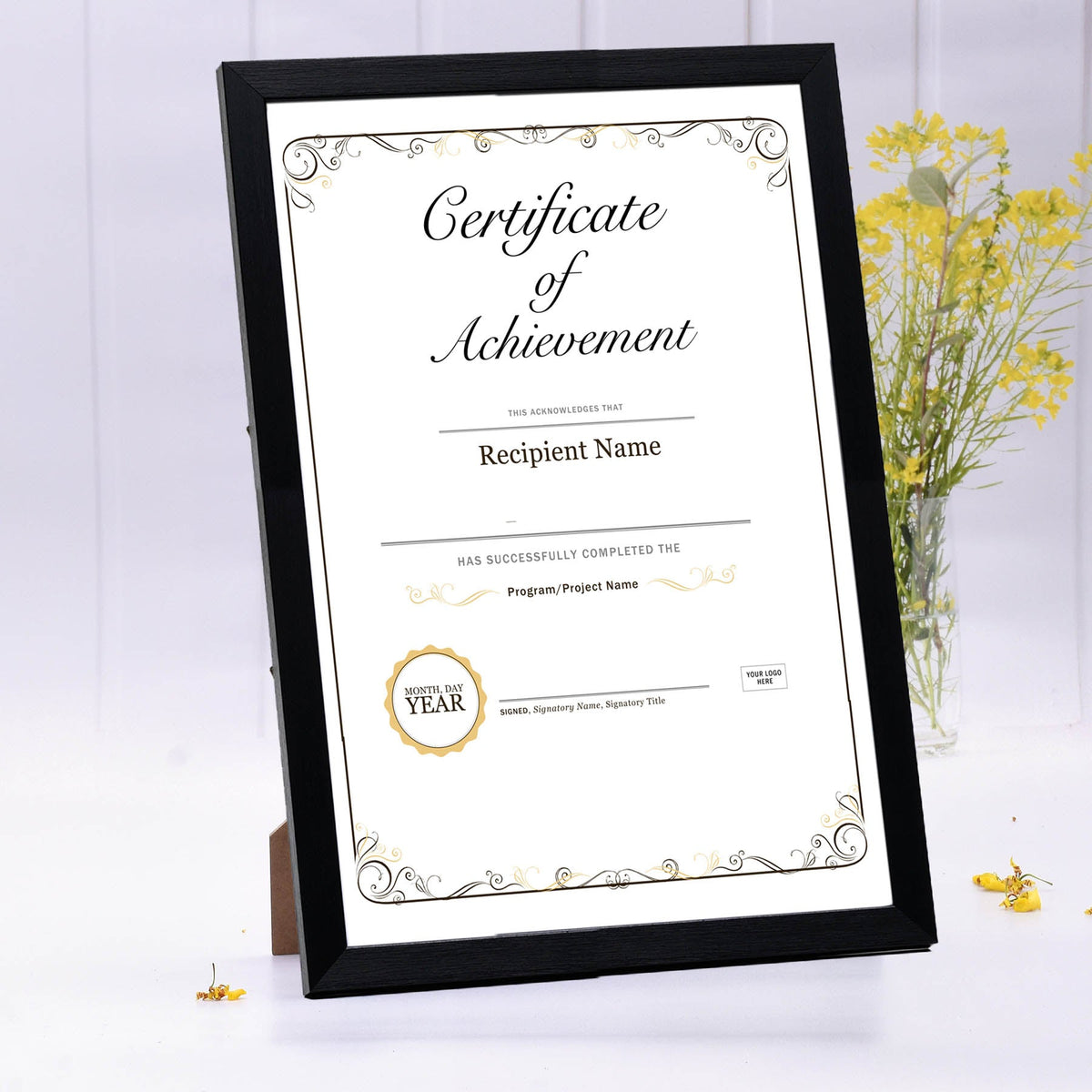 Black Wooden Framed Print