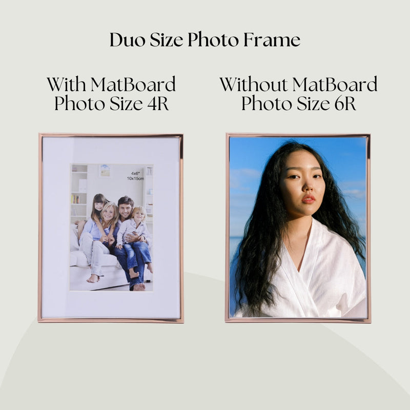 Rose Gold Matted Aluminum Framed Print