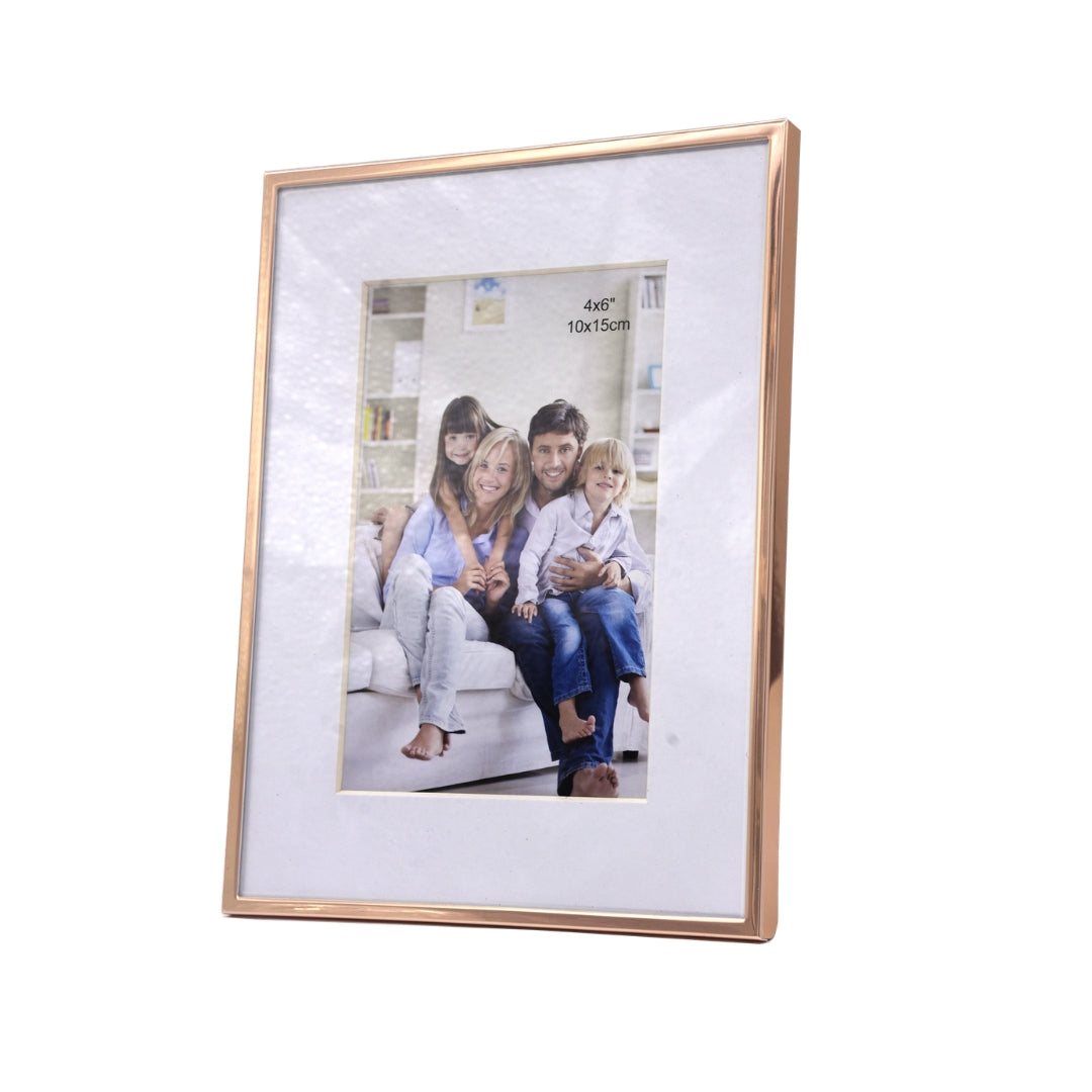 Rose Gold Matted Aluminum Framed Print