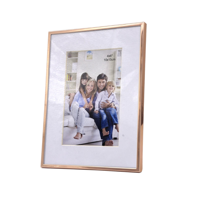Rose Gold Matted Aluminum Framed Print