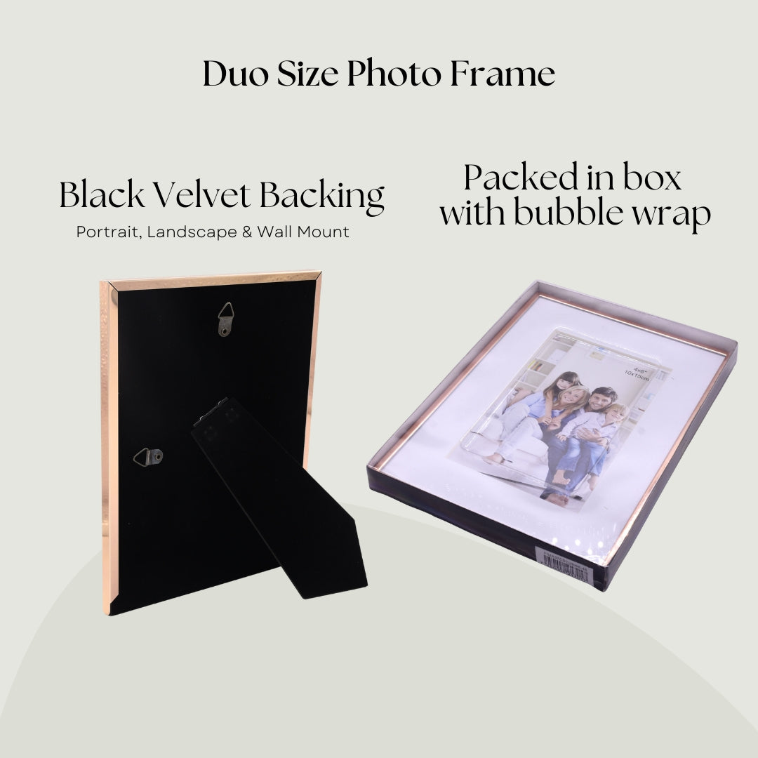 Rose Gold Matted Aluminum Framed Print