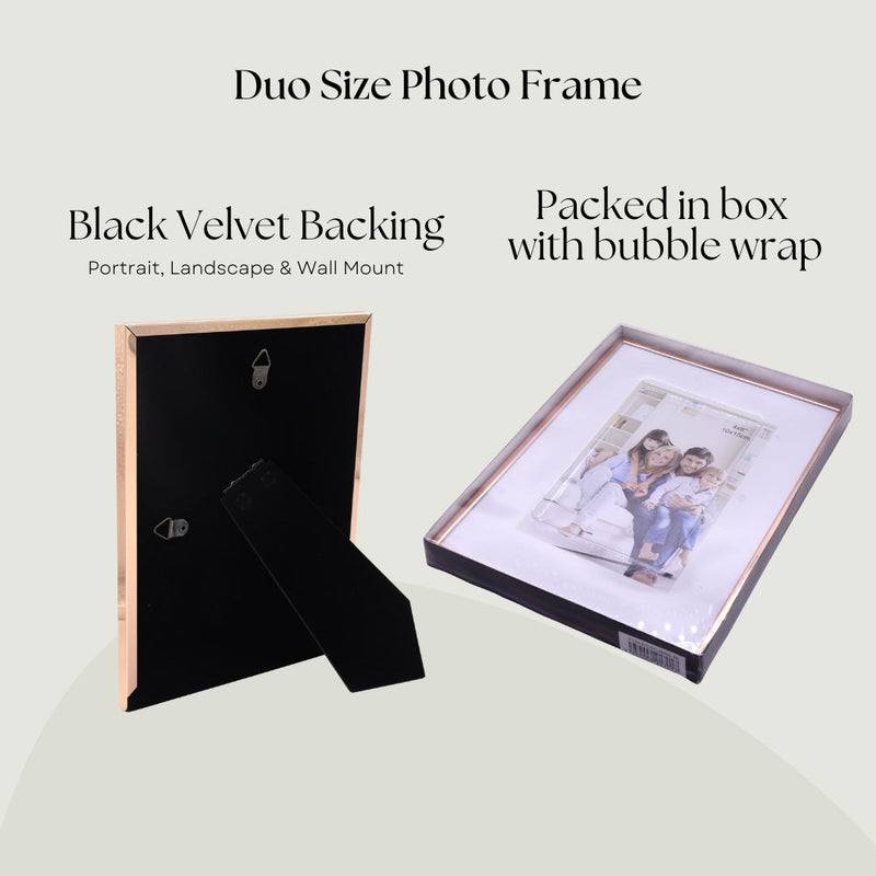 Rose Gold Matted Aluminum Framed Print