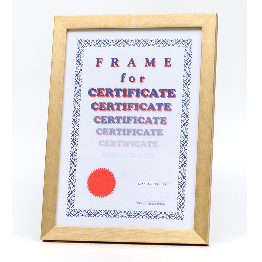 Gold Wooden Framed Print
