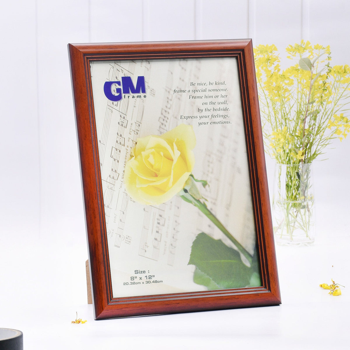 Brown Wooden Framed Print