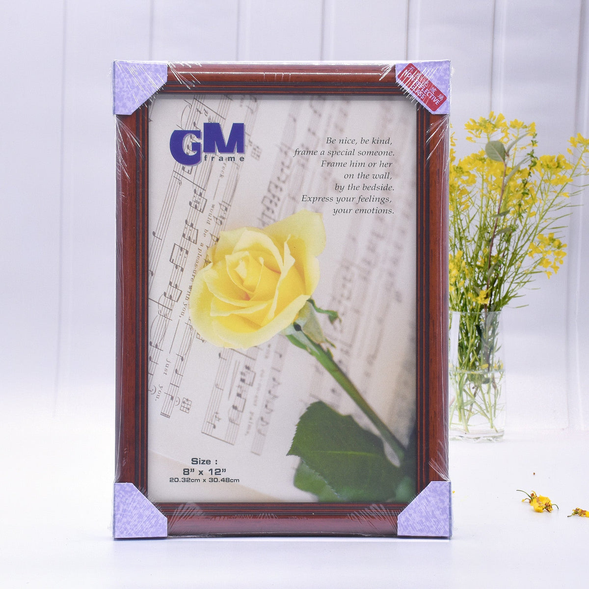 Brown Wooden Framed Print