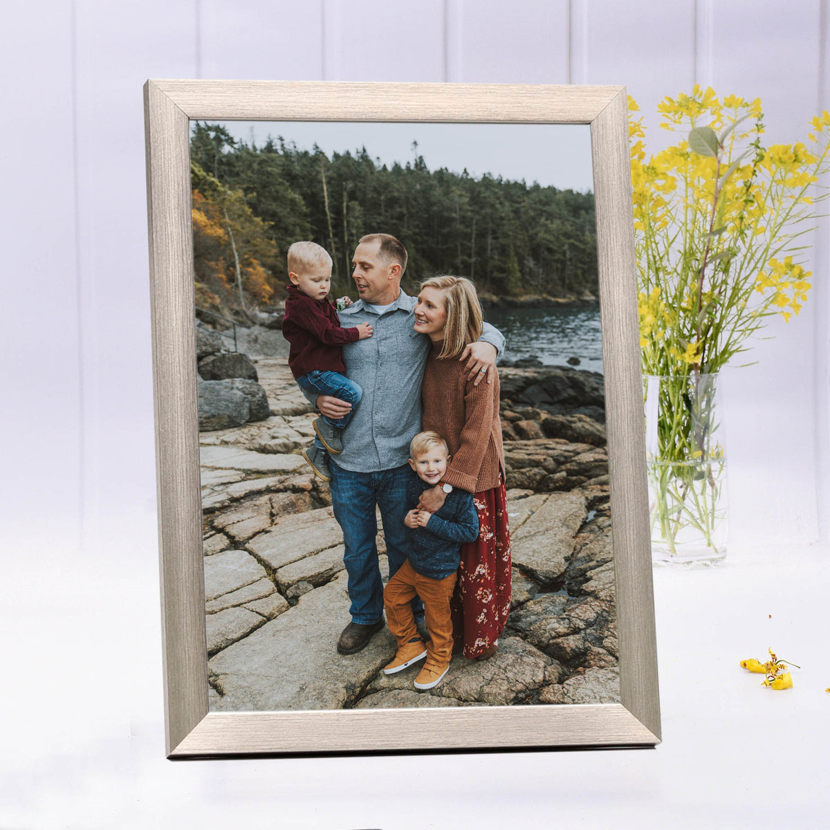 Silver Wooden Framed Print