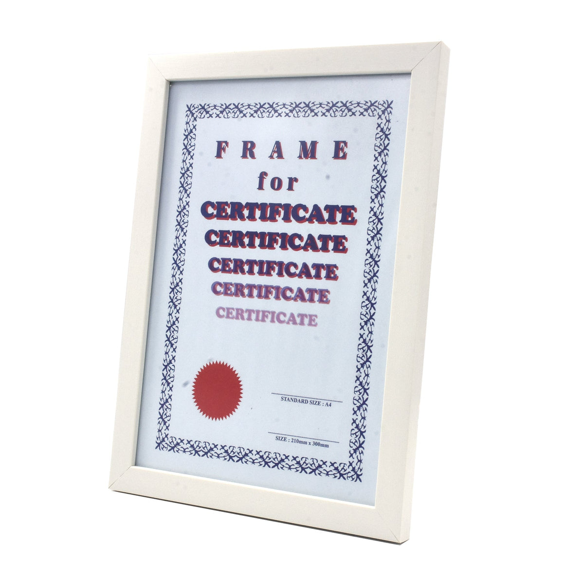 White Wooden Framed Print
