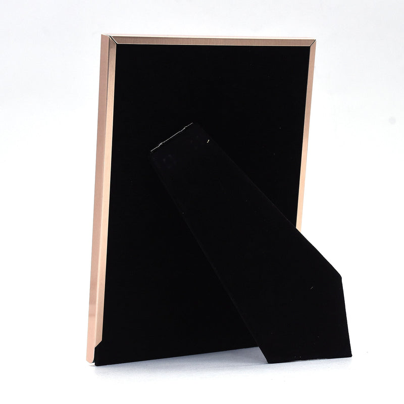 White Textured Aluminum Framed Print with Gold Lining
