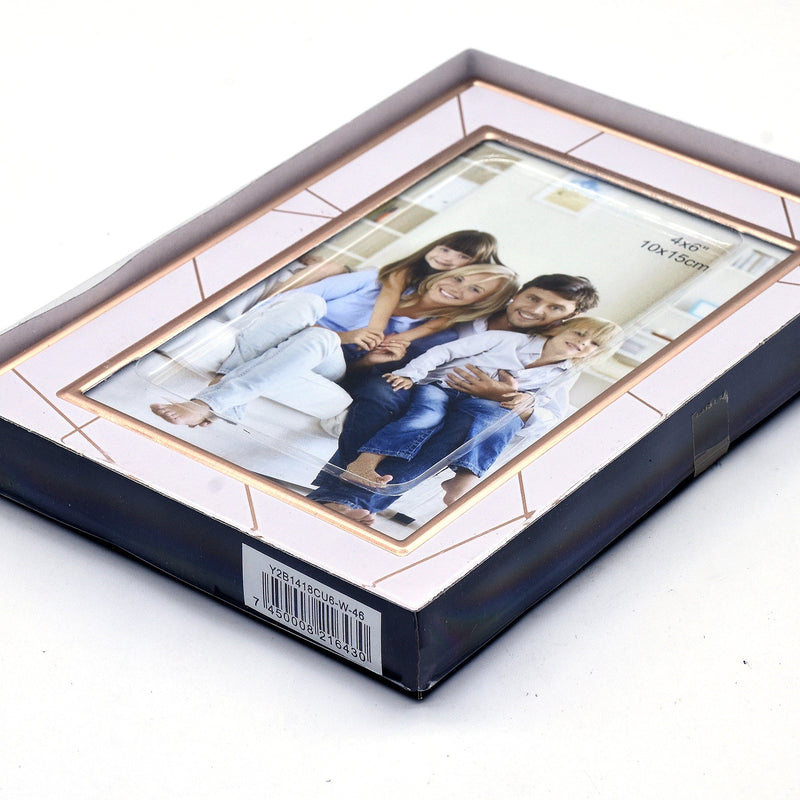 White Textured Aluminum Framed Print with Gold Lining