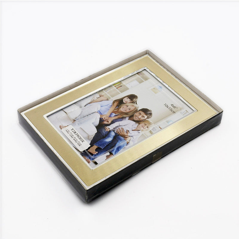 Gold Aluminum Framed Print