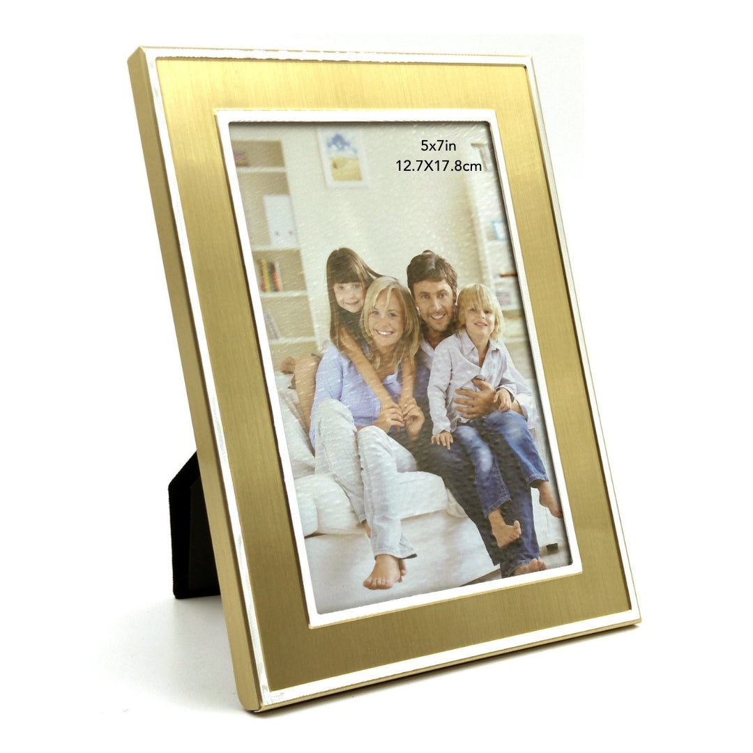 Gold Aluminum Framed Print