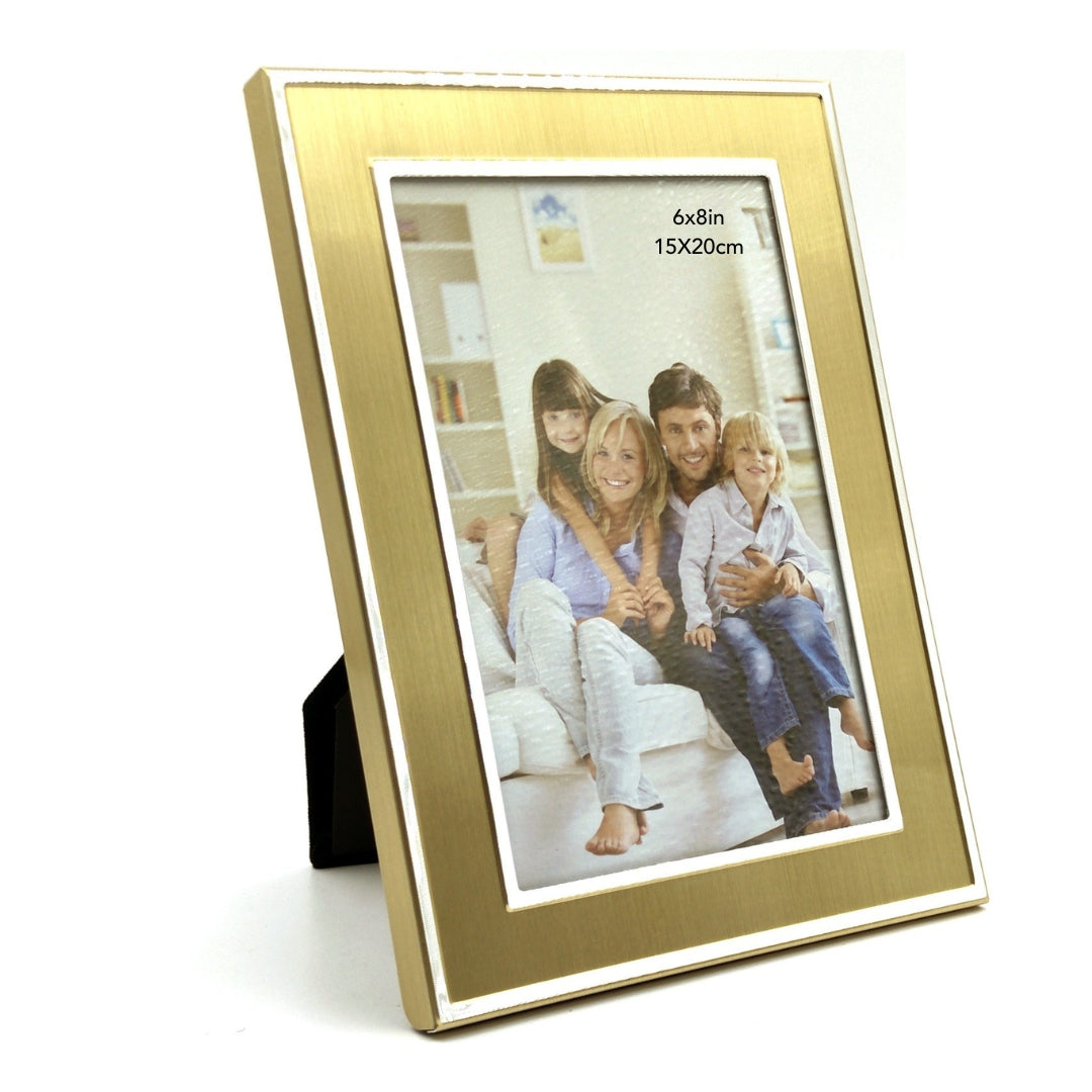 Gold Aluminum Framed Print