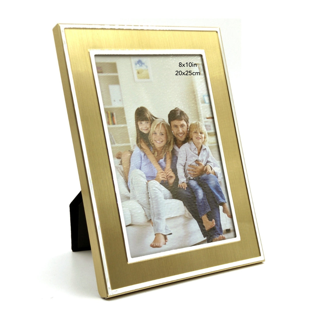 Gold Aluminum Framed Print