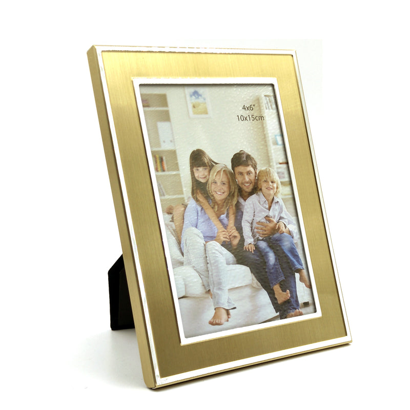 Gold Aluminum Framed Print