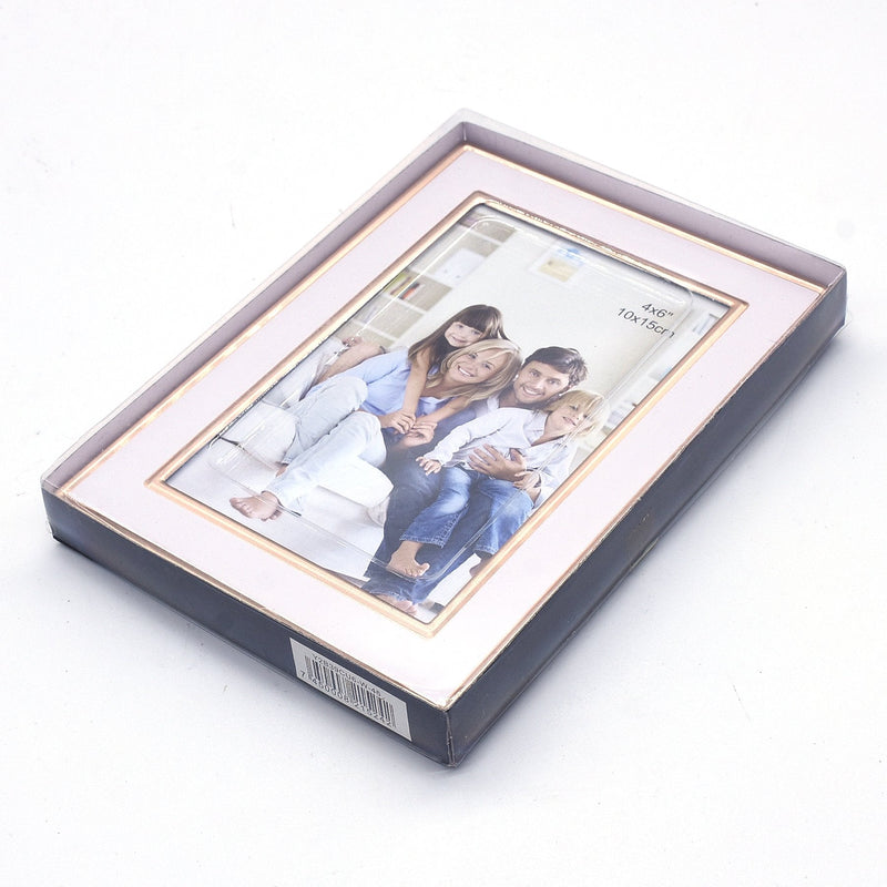 White Aluminum Framed Print with Gold Lining