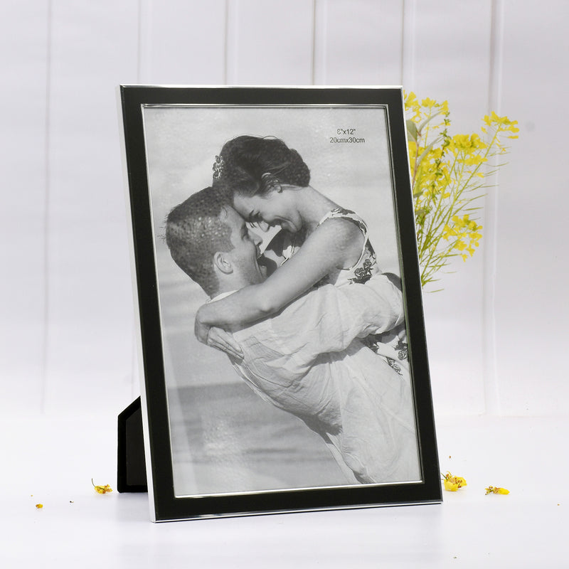 S8R Black Aluminum Framed Print