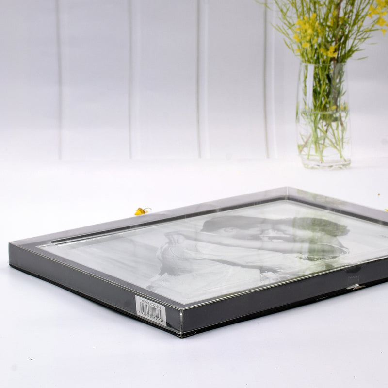 S8R Black Aluminum Framed Print