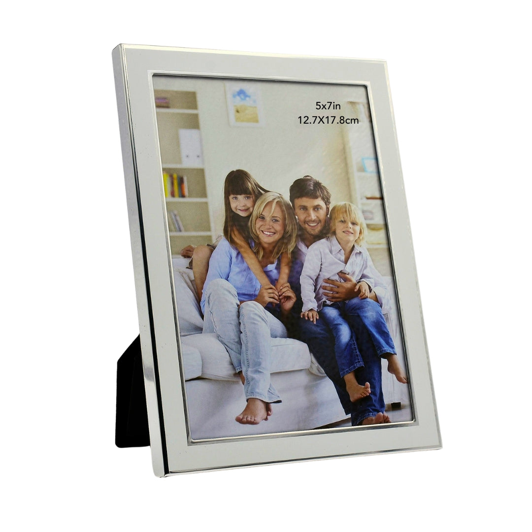 White Aluminum Framed Print