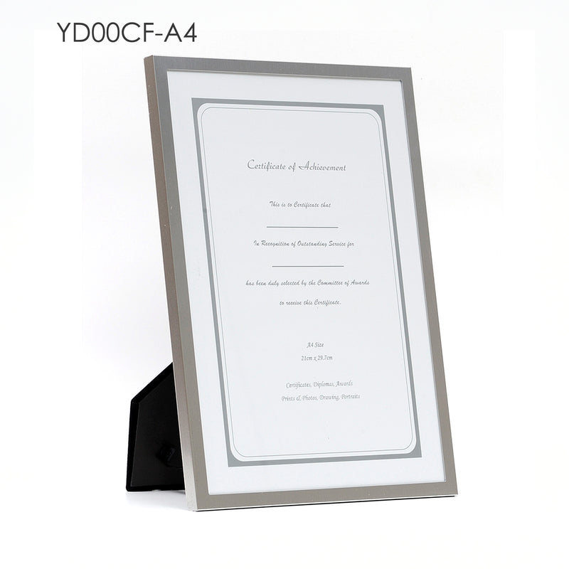 A4 Silver Aluminium Certificate/Framed Print