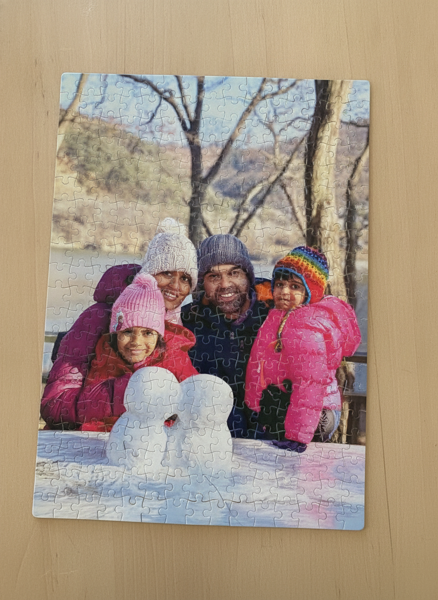 A3 300-piece photo jigsaw puzzle, completed, no frame