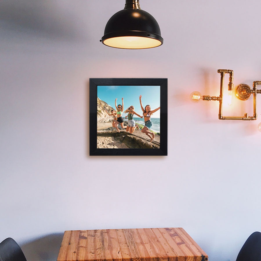 Black Wooden Framed Print