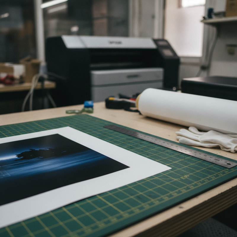 Close-up of a colour photograph on Hahnemühle FineArt Pearl 285 pearl-finish paper
