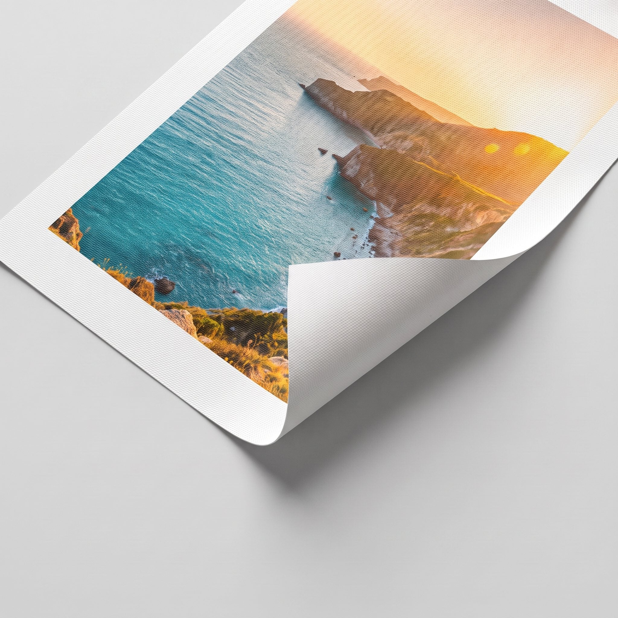 Unstretched canvas print with 2 inch white border on each side