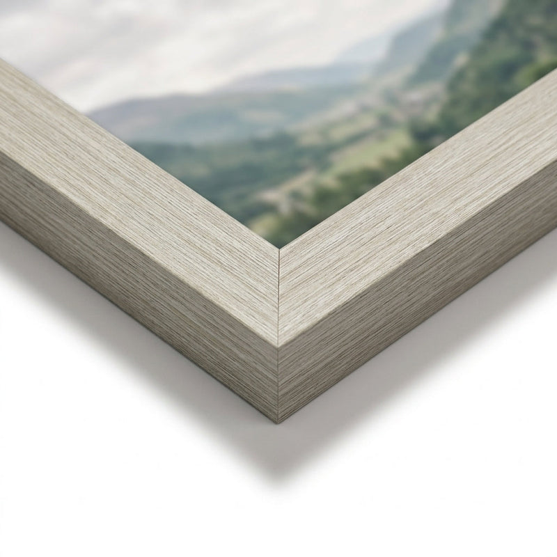 Pine (2459PC) slim wood frame corner