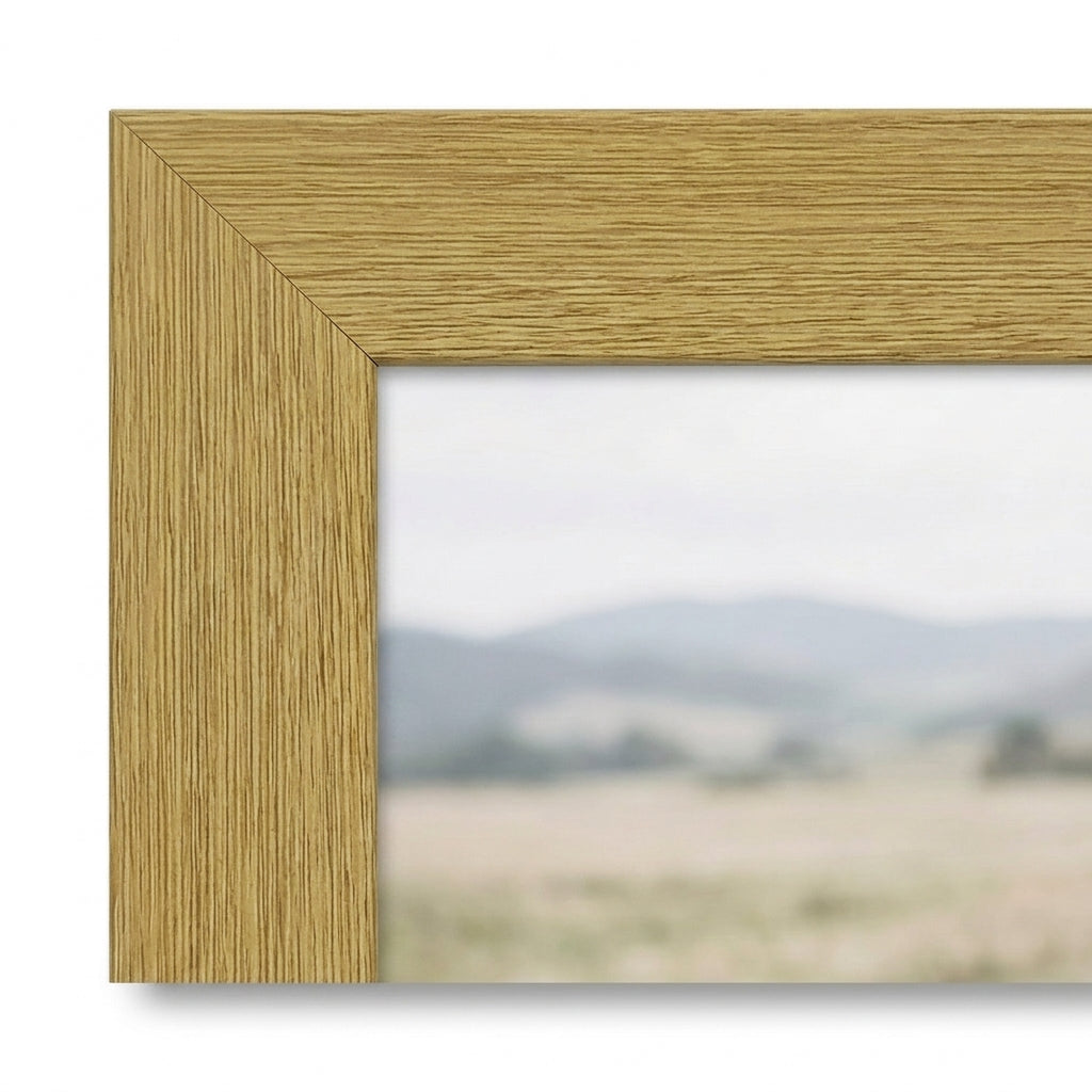 Oak (2459PY) slim wood frame corner