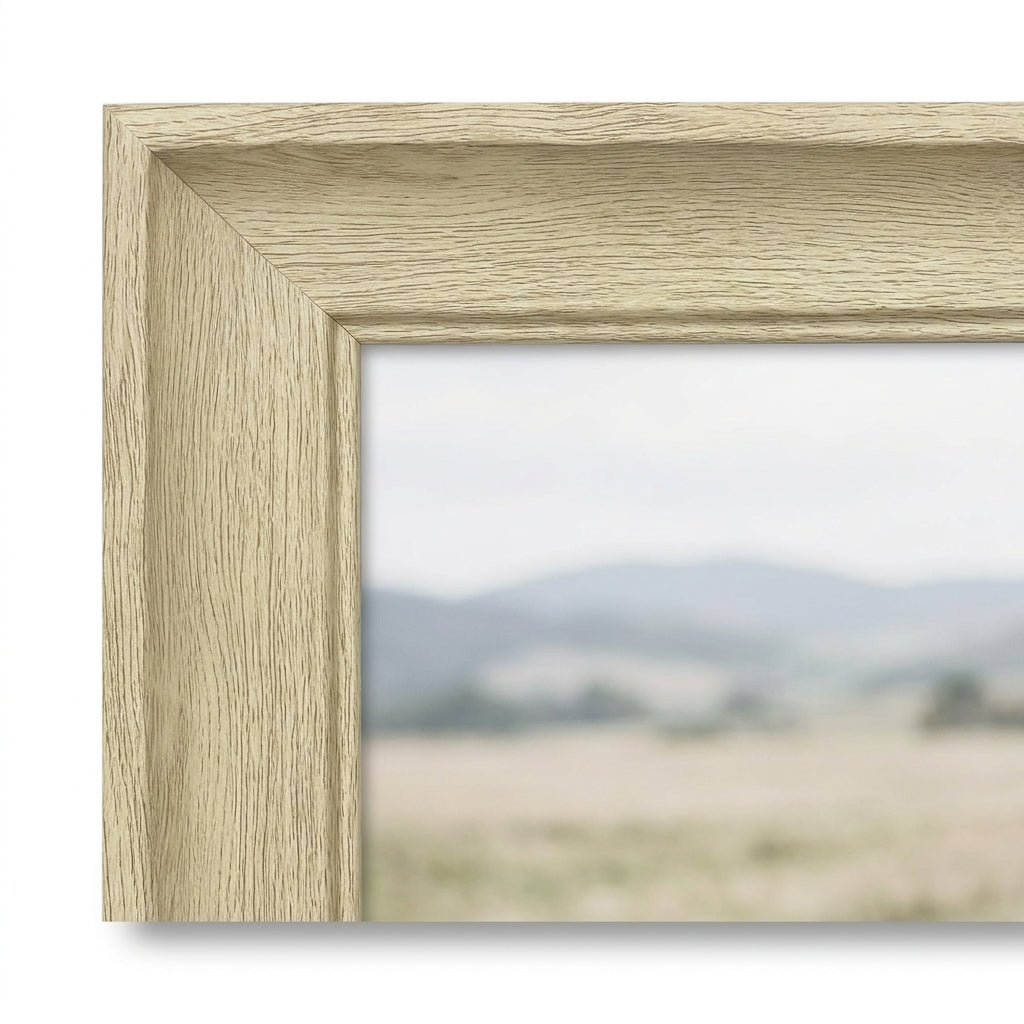 Oak (3178) wide wood frame corner