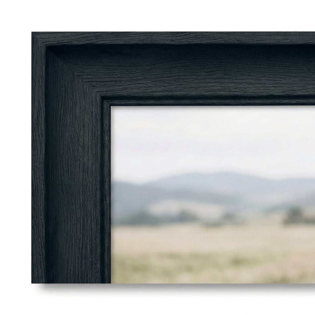 Black (K5602-BL) wide wood frame corner