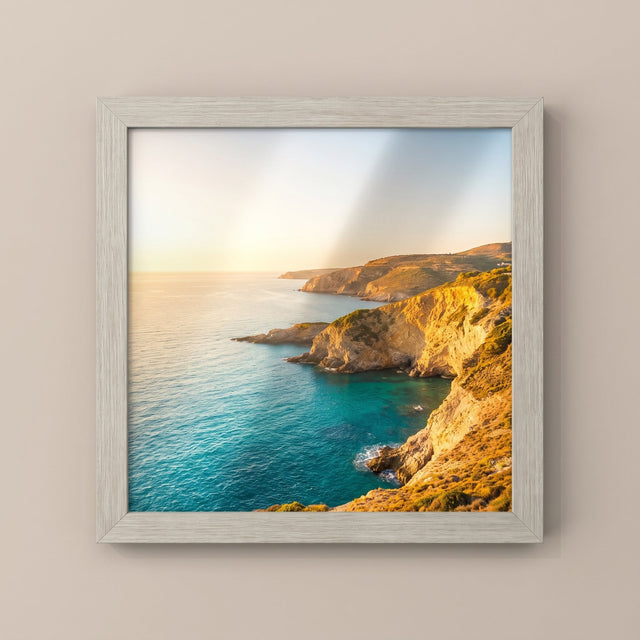 Medium framed metallic print in Pine (2459PC) frame