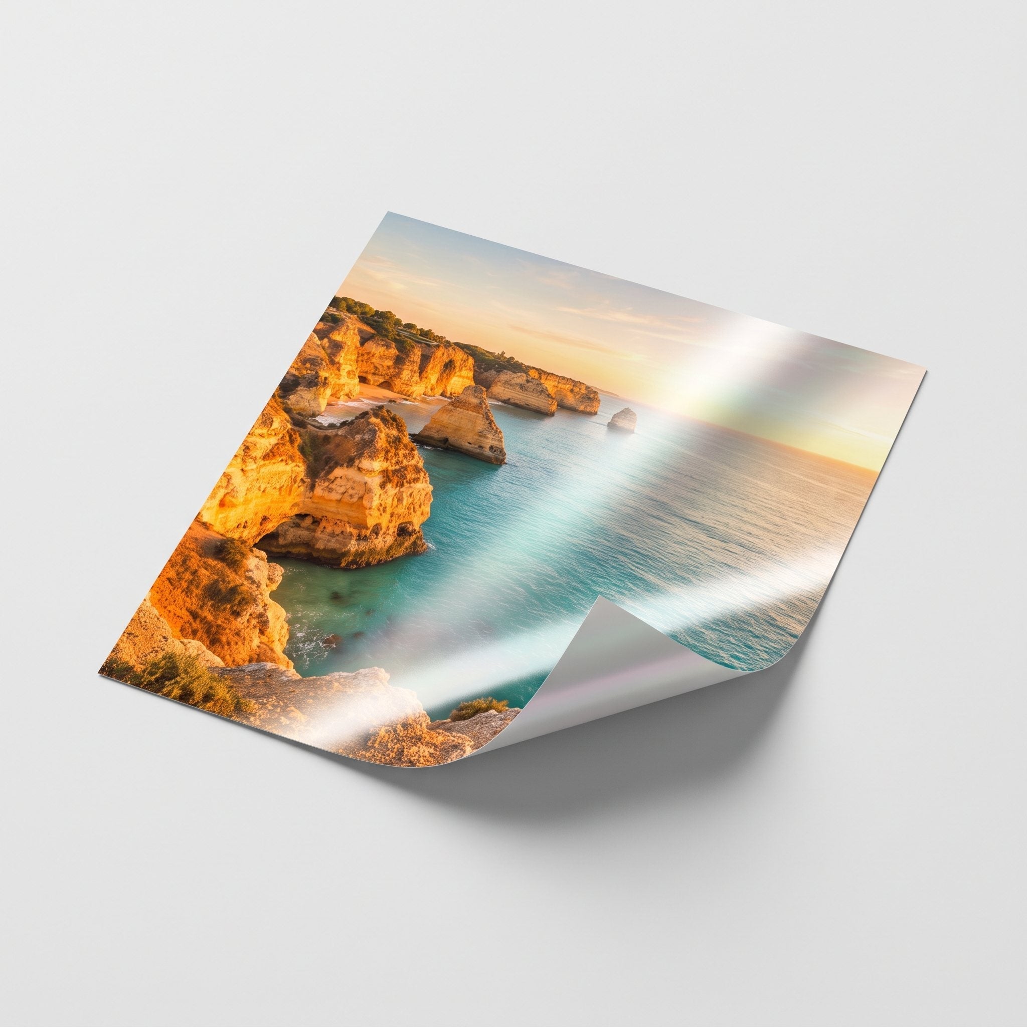 Metallic print with pearlescent sheen
