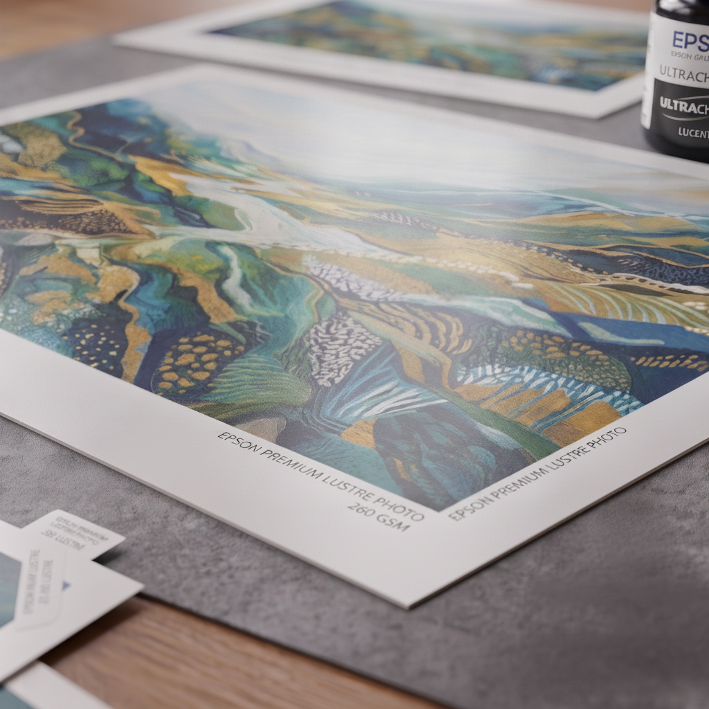 Poster print on premium lustre photo paper