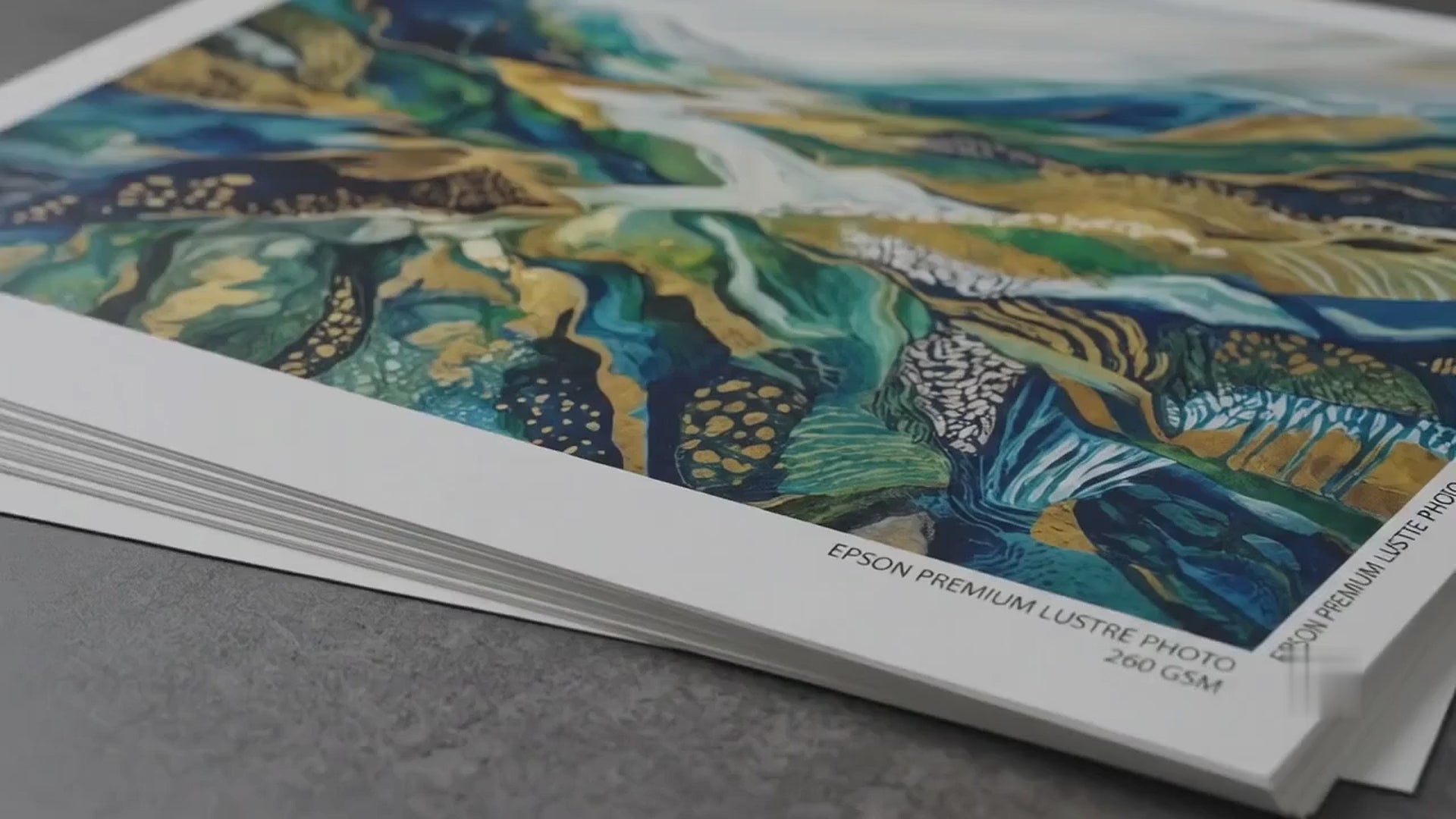 Poster prints on Epson Premium Lustre 260gsm paper