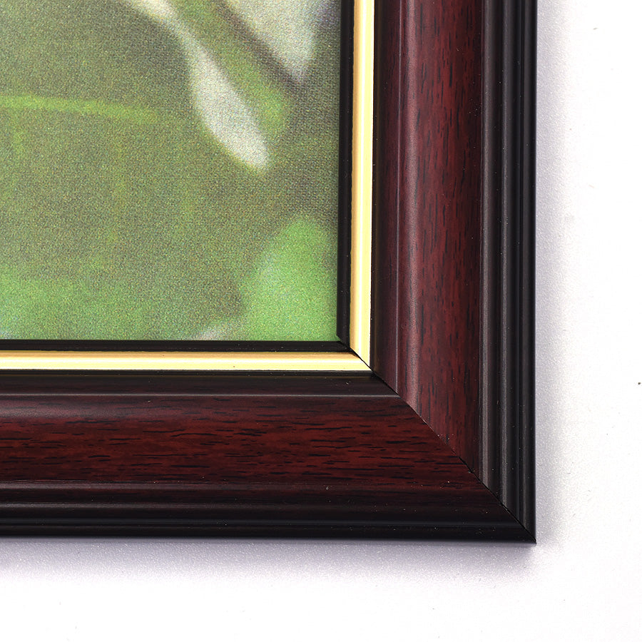 Burgundy with Gold Lining Wooden Photo Frame
