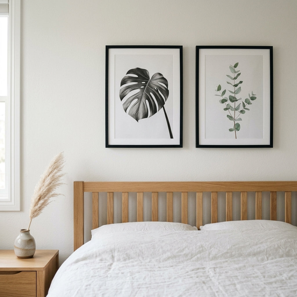 Slim Black Pair — Bedroom