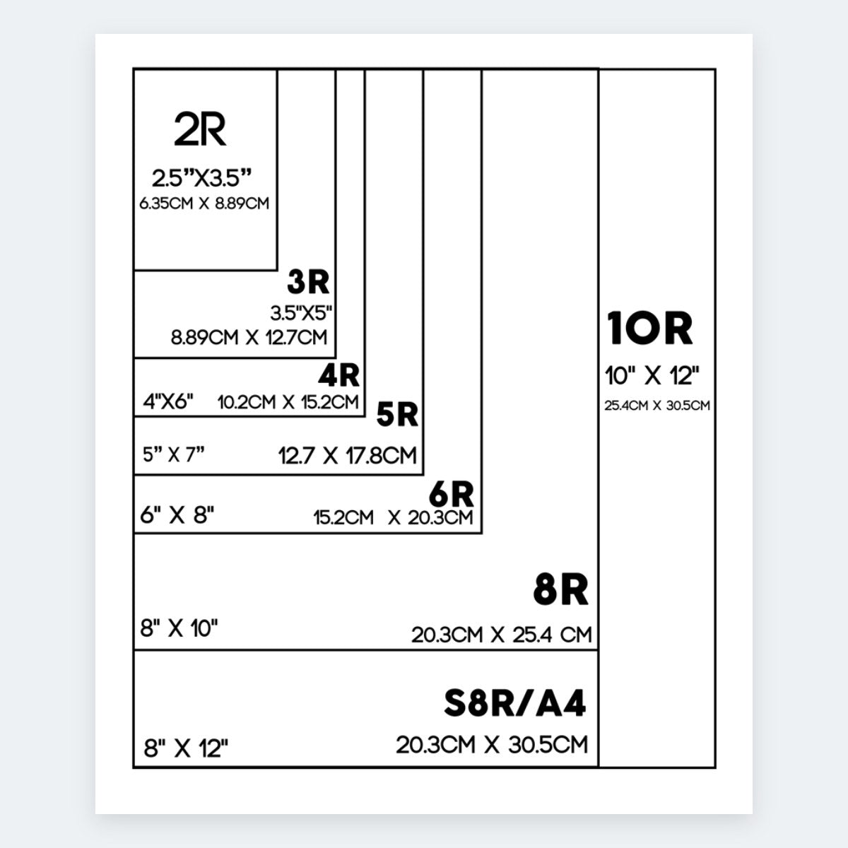 Photo Size Guide